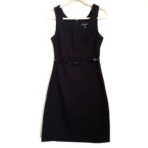 Vintage Marianne Dress S Small Y2K Black Sleeveless Belted